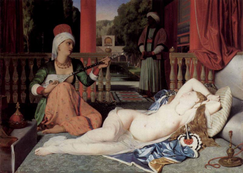Jean Auguste Dominique Ingres Odalisque with Slave oil painting image